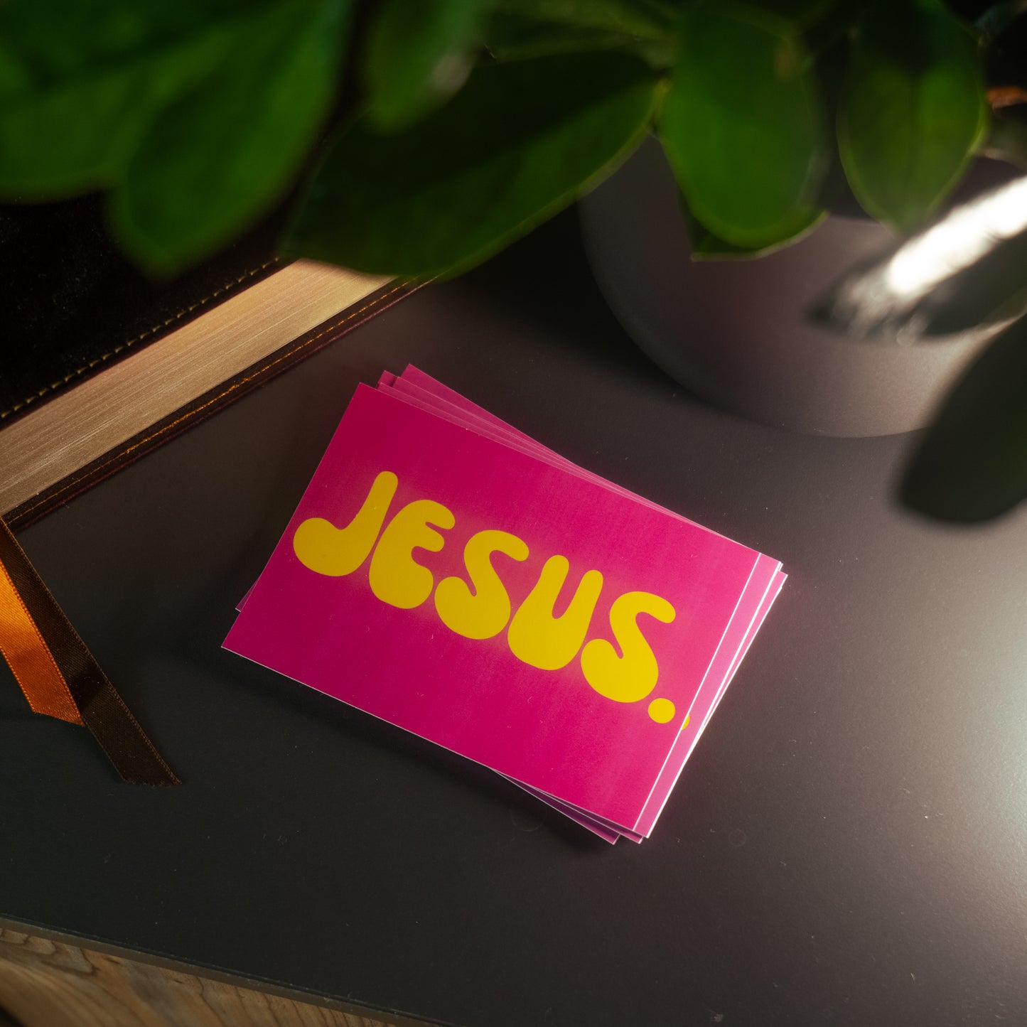 JESUS pink yellow - Sicker 10 pack