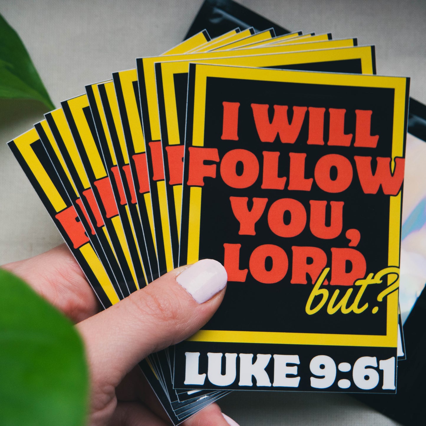 I WILL FOLLOW YOU LORD - Sicker 10 pack