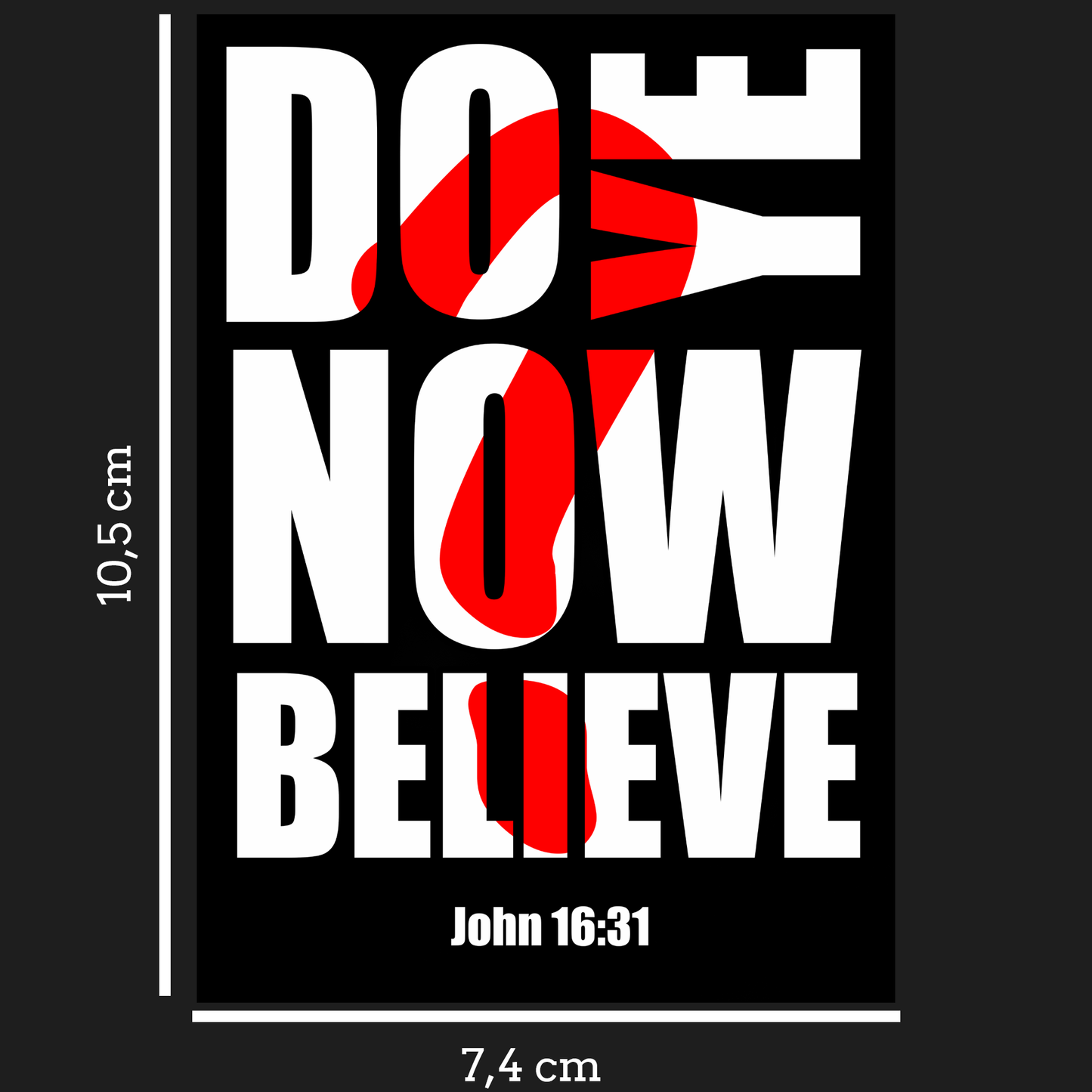 DO YE NOW BELIEVE? - Sicker 10 pack