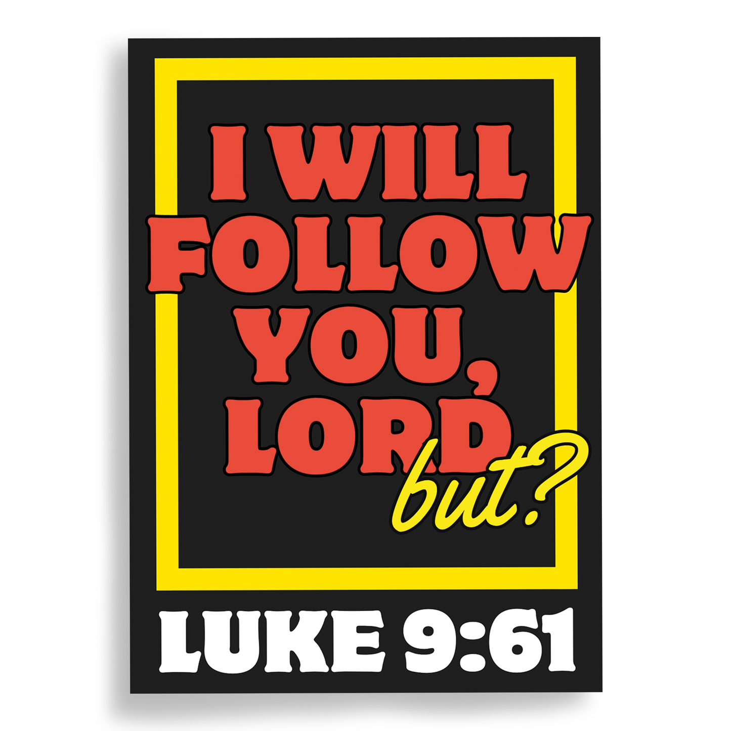 I WILL FOLLOW YOU LORD - Sicker 10 pack